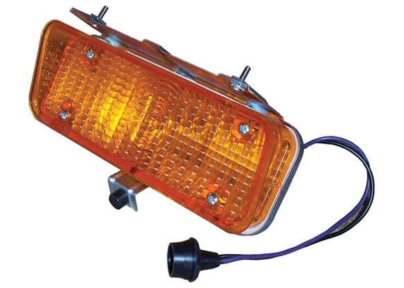 1971-72 Chevy Truck Parking Lamp Assembly, Amber - Image 2