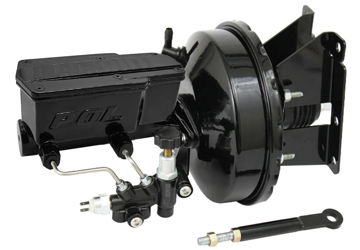 1973-87 Chevy C10 Truck Black Out Series Power Brake Booster with POL or Wilwood Master Cylinder - Image 3