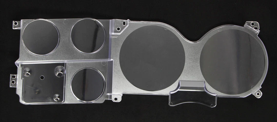1973-87 Chevrolet / GMC Truck Instrument Cluster Lens, w/ Gauges, w/ Clock - Image 4