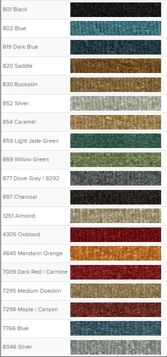 1975-1986 Chevrolet & GMC C10 Regular Cab Rear Wall Carpet, Cutpile, 19 Colors - Image 4