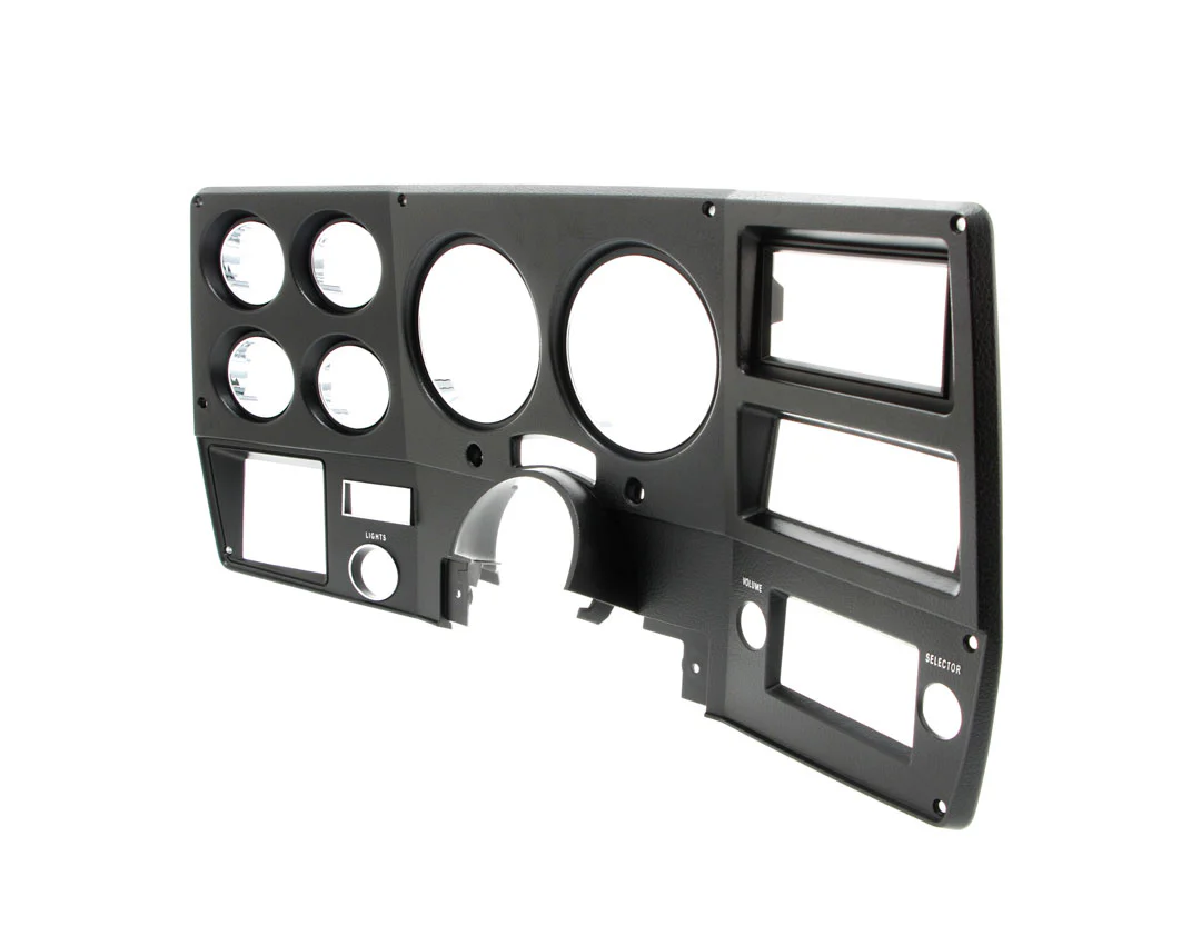 1975-77 Chevrolet / GMC Truck Dash Bezel, Black with Chrome Details, with A/C.  Each. - Image 3