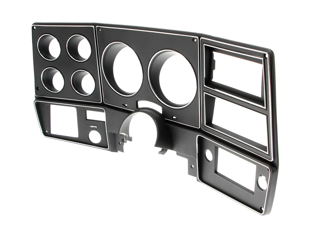 1978-80 Chevrolet / GMC Truck Dash Bezel, Black with Chrome Details, with A/C.  Each. - Image 2