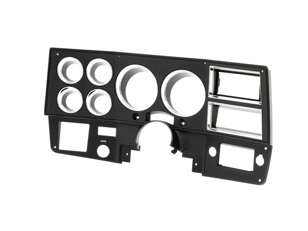 1981-83 Chevrolet / GMC Truck Dash Bezel, Black with Chrome Details, with A/C.  Each. - Image 2