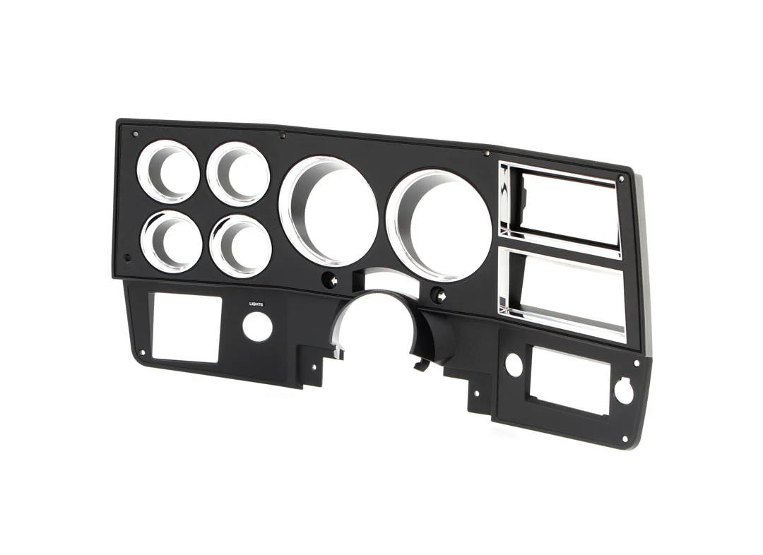 1984-87 Chevrolet / GMC Truck Dash Bezel, Black with Chrome Details, with A/C.  Each. - Image 2