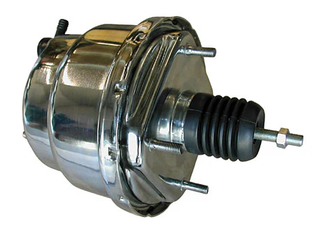Power Brake Booster, 7" Dual Diaphragm, Chrome Plated - Image 2