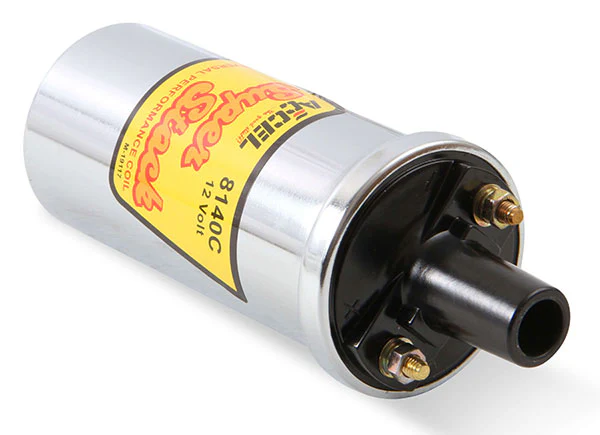 Accel 8140C Super Stock Ignition Coil for Points, Chrome - Image 3