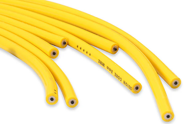 Accel Spark Plug Wire Set - Universal 8mm Yellow with Orange Boots - Image 5