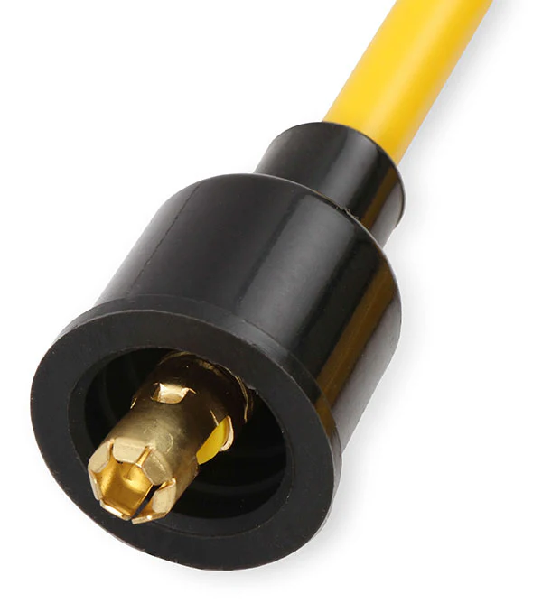 Accel Spark Plug Wire Set - Universal 8mm Yellow with Orange Boots - Image 6