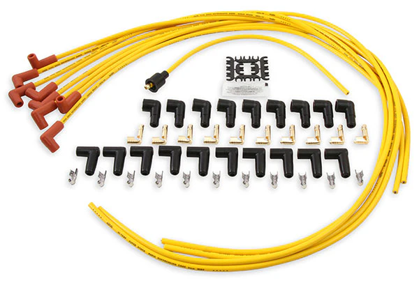 Accel Spark Plug Wire Set - Universal 8mm Yellow with Orange Boots - Image 8