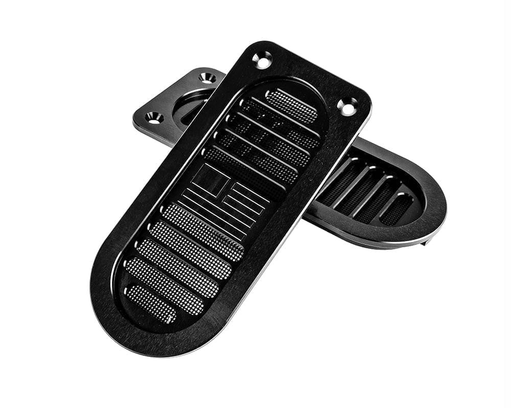 Billet Door Jam Vents With Engraved Flag, Impala / Caprice 1972-76, Nova 1973-74 - Image 2