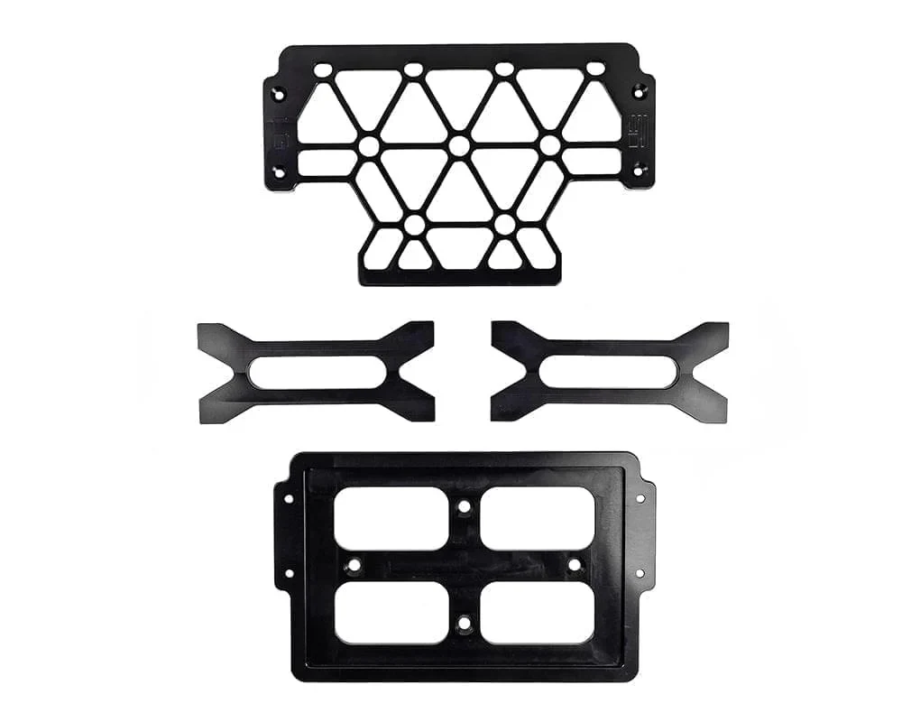Billet Interstate MT-24F Battery Mount, Grid Top - Image 2