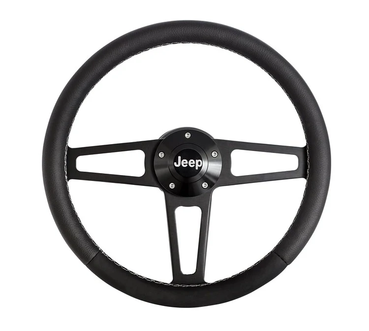 Billet T Series Black Wheel Jeep Logo & Install Kit - Image 2