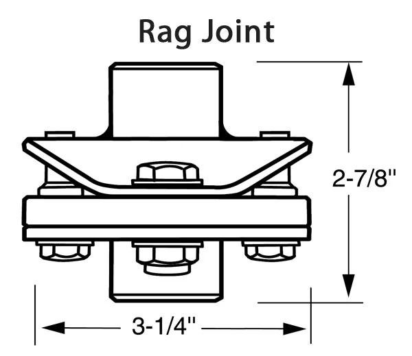 Borgeson Power and Manual Steering Rag Joint Coupler Deluxe - Image 3