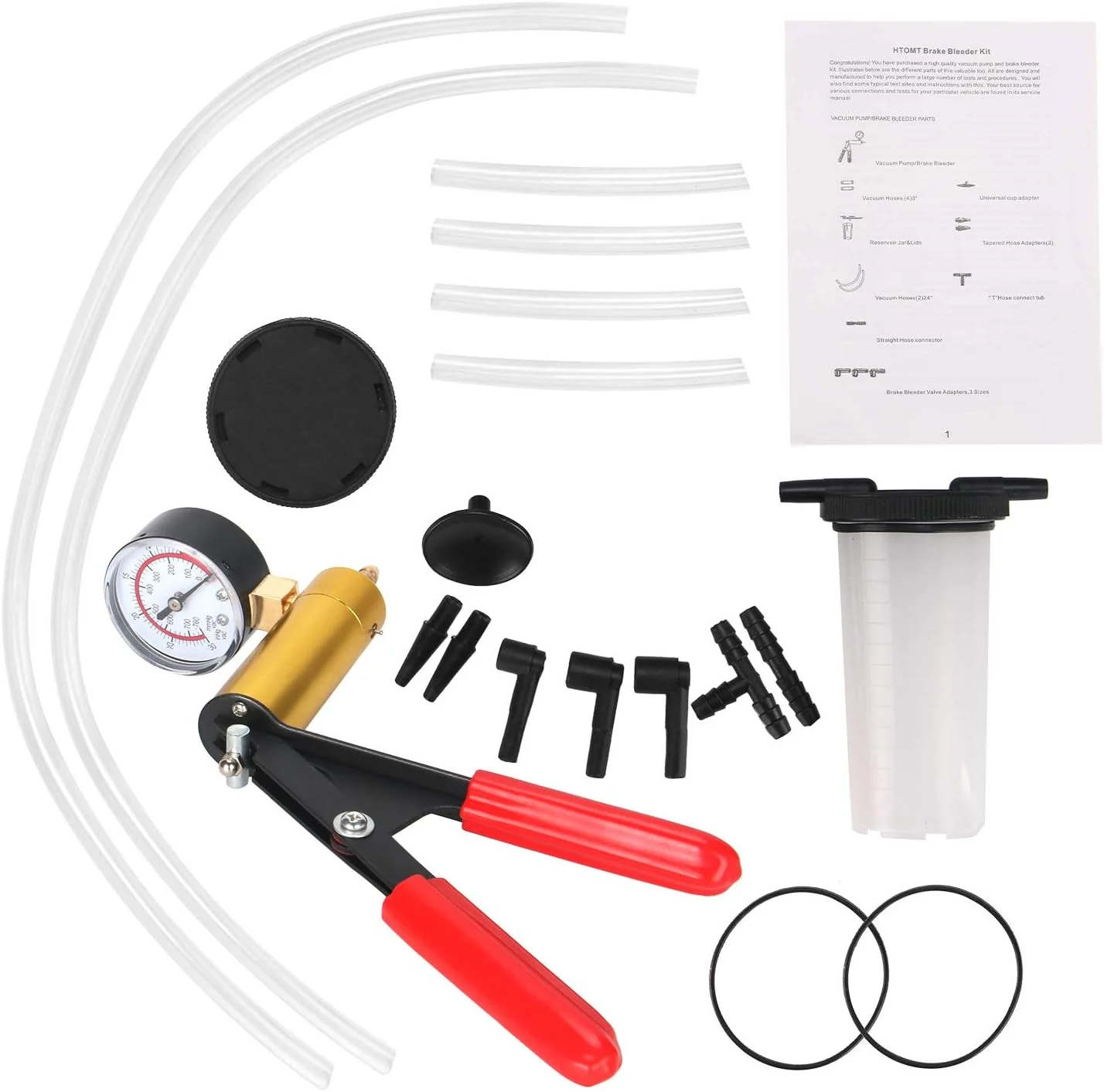 Brake Bleeder Kit & Hand held Vacuum Pump Test Set - Image 3