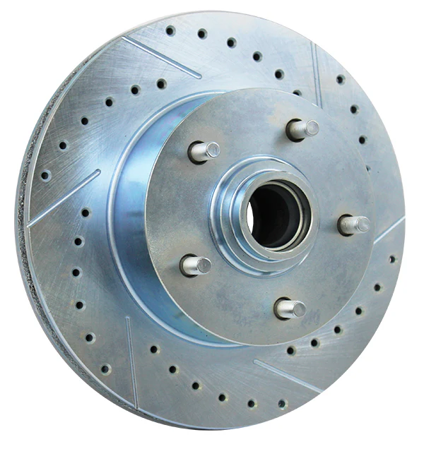 GM Brake Rotors, Cross Drilled and Gas Slotted, Front #5514 - Image 2