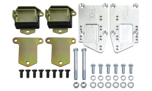 Chevy LT Engine Motor Mount Adapter Kit, Adjustable with Poly Urethane Mounts - Image 3