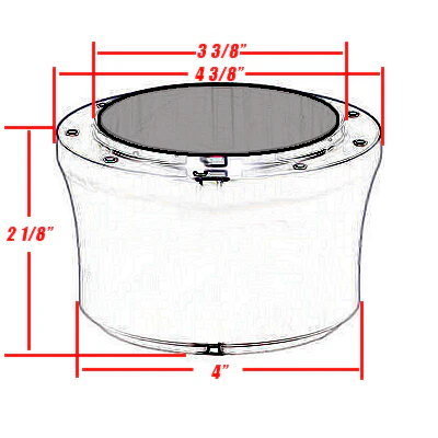Chrome steering Wheel Adapter for GM style Column - Image 3