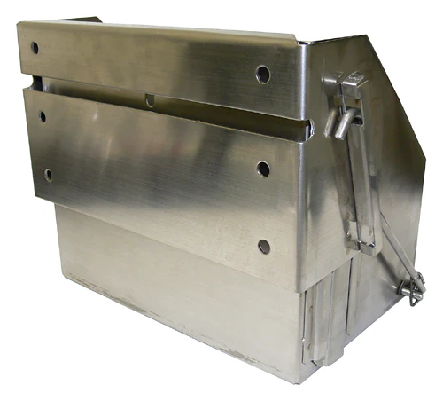 Drop Down Battery Box, Stainless Steel, Group 24 Batteries - Image 6
