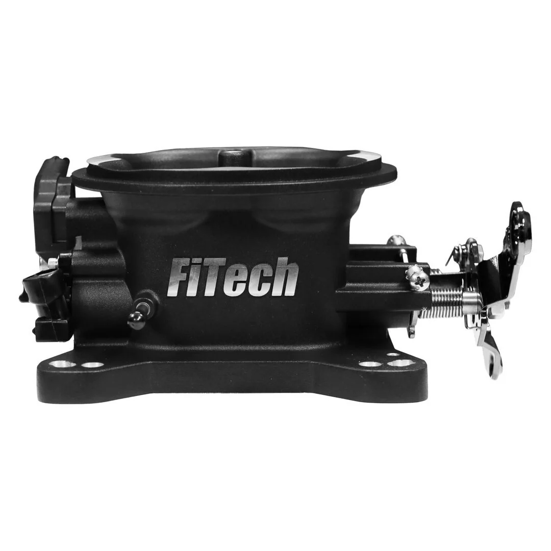 FiTech Universal 4150 4BBL Throttle Body in matte black finish, for use with TMAP sensor, 1,000 CFM airflow - Image 4