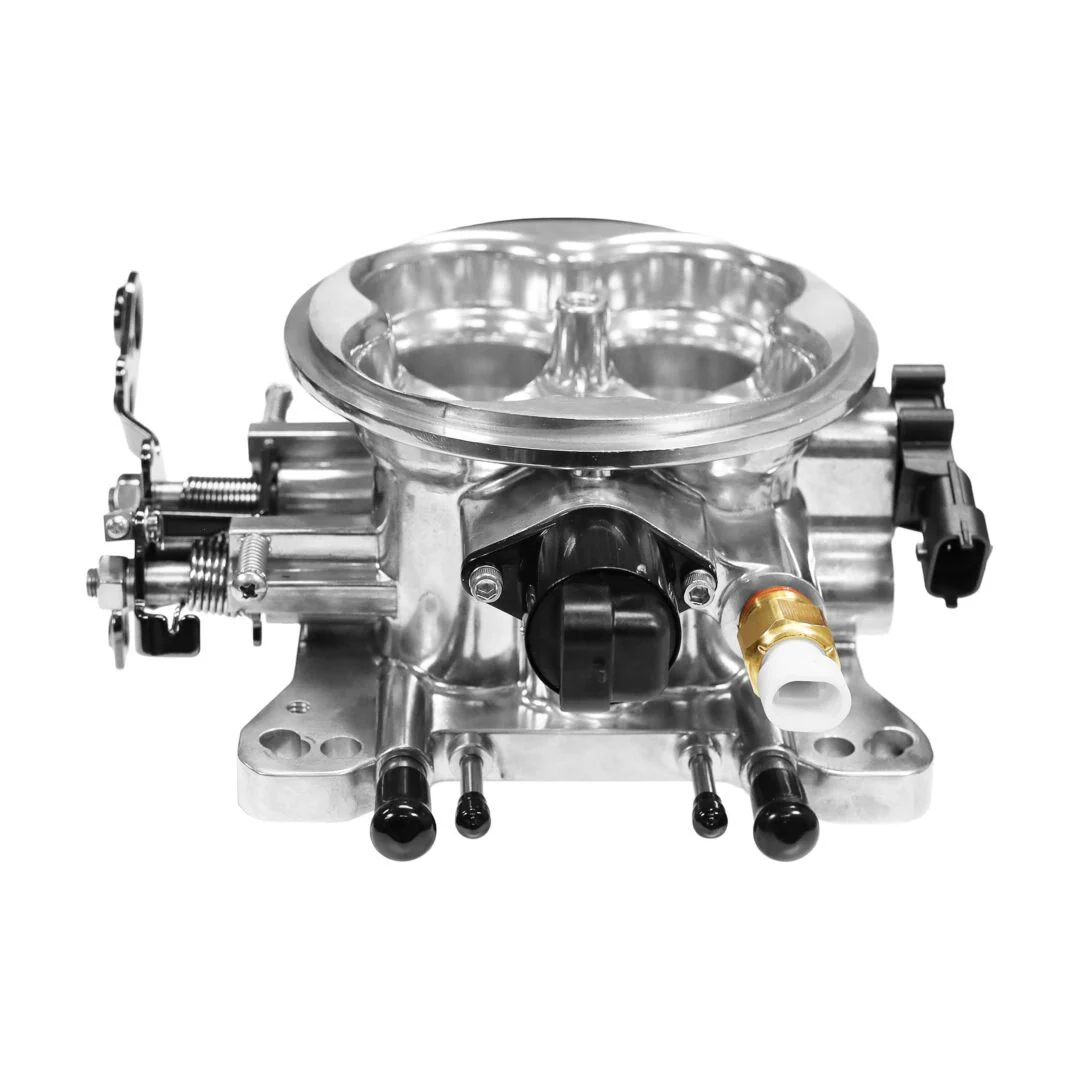 FiTech Universal 4150 4BBL Throttle Body in brilliant finish, for use with TMAP sensor, 1,000 CFM airflow - Image 5