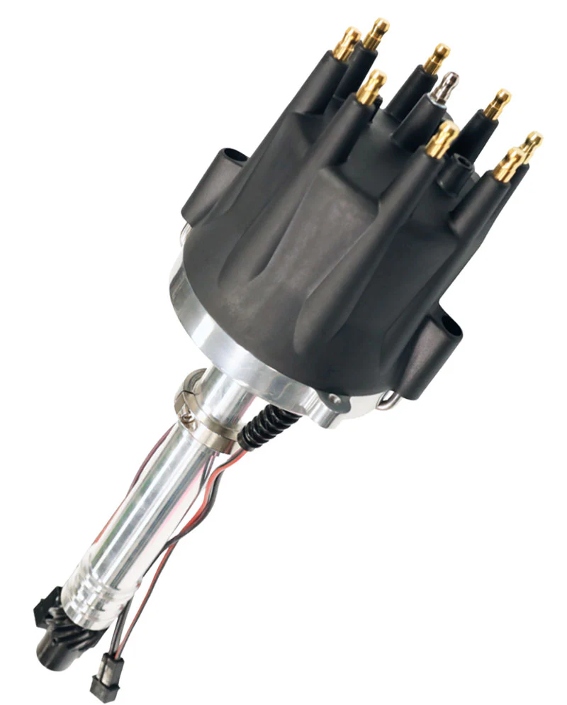 FiTech Go Spark Distributor, Chevy V8 with mechanical advance, dual 2 wire mag pick-up with slip collar - Image 4