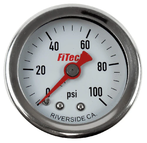 FiTech Fuel Pressure Gauge, Oil Filled - Image 3