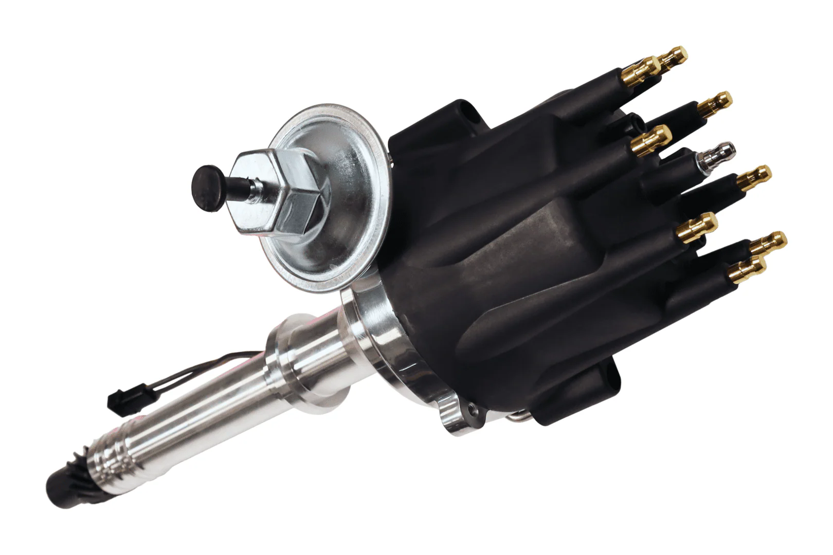 FiTech Go Spark Distributor, Chevy V8 with vacuum advance 2 wire pick up - Image 2