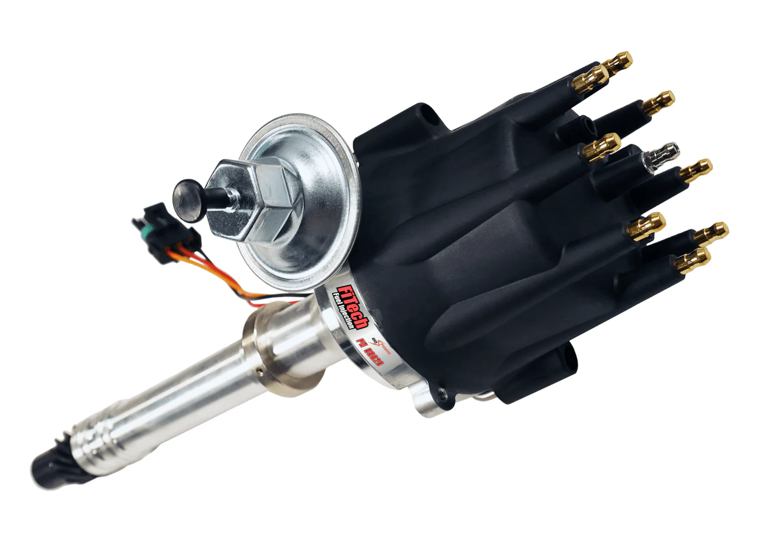 FiTech Go Spark Distributor, Chevy V8, Ready to Run, 3 wire hook up, with slip collar - Image 5