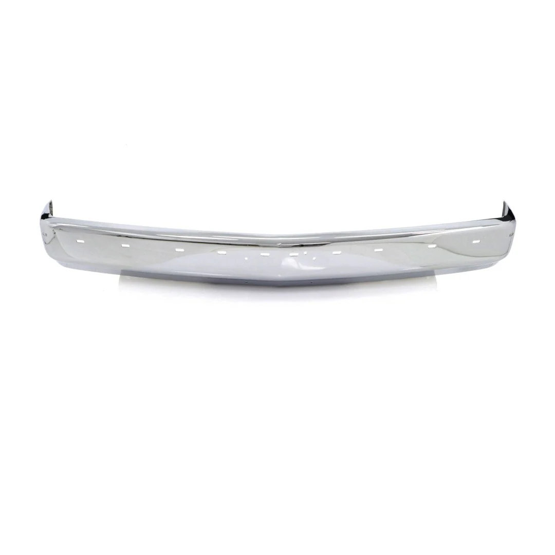 Front Bumper - Chrome - with Tag Bracket Holes - with Impact Strip Holes - 88-98 Chevy GMC OBS Truck SUV - Image 2
