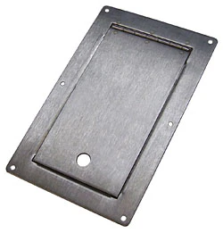 Fuel Tank and Master Cylinder Access Door, Stainless Steel, Brushed, Rectangular - Image 5
