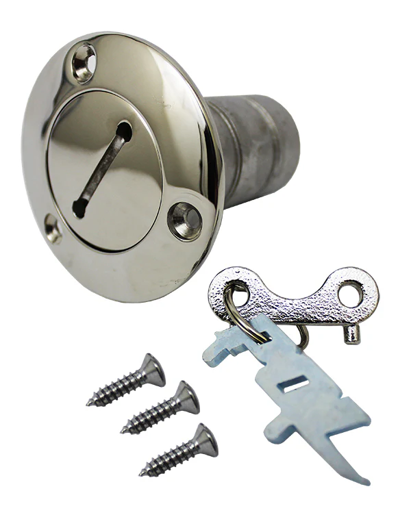 Gas Cap Fuel Filler Install Kit, Polished Stainless Steel - Image 2