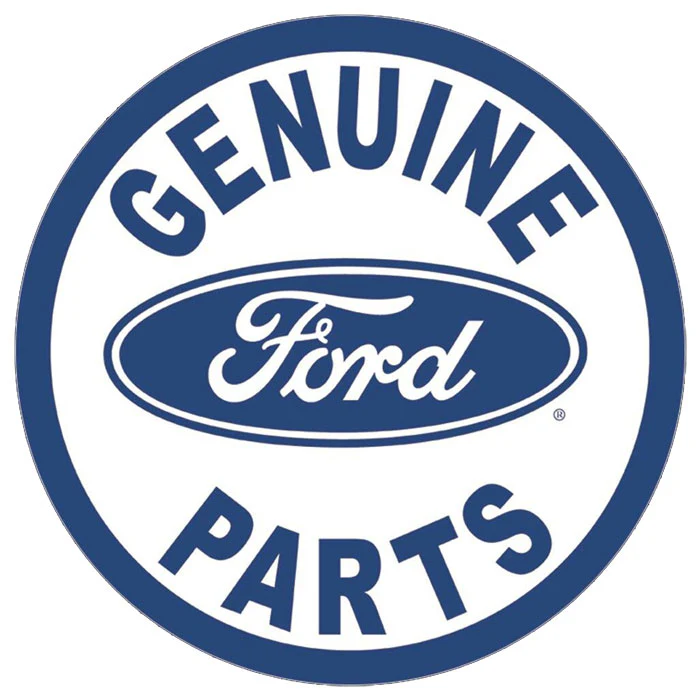 Genuine Ford Parts Aluminum Sign, Round - Image 2