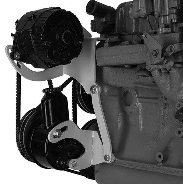 GM 230 / 250 6 Cyl Power Steering Pump & Alternator Bracket Kit - Image 3