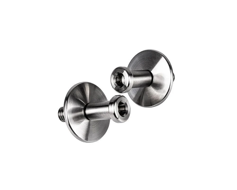 GM Door Striker Bolt Kit, 7/16"-14, Stainless Striker Plate - Image 2