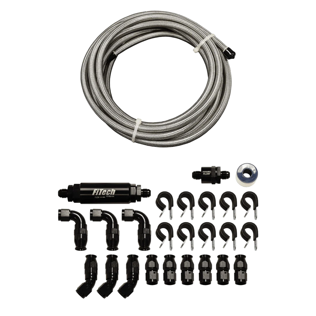 Go Fuel AN-6 PTFE Stainless Steel 20 Ft Hose Kit - Image 2