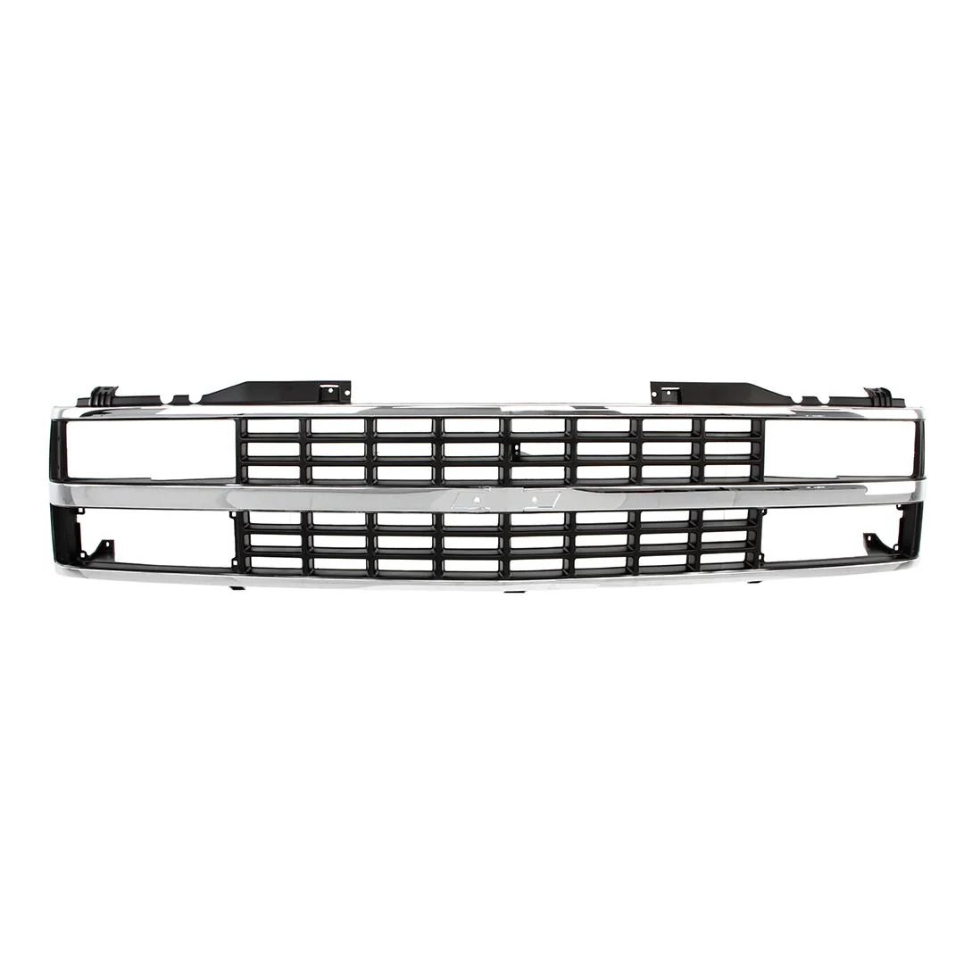 Grille Shell - Chrome Black - Dual Headlight - 88-93 Chevy CK Pickup SUV - Image 2