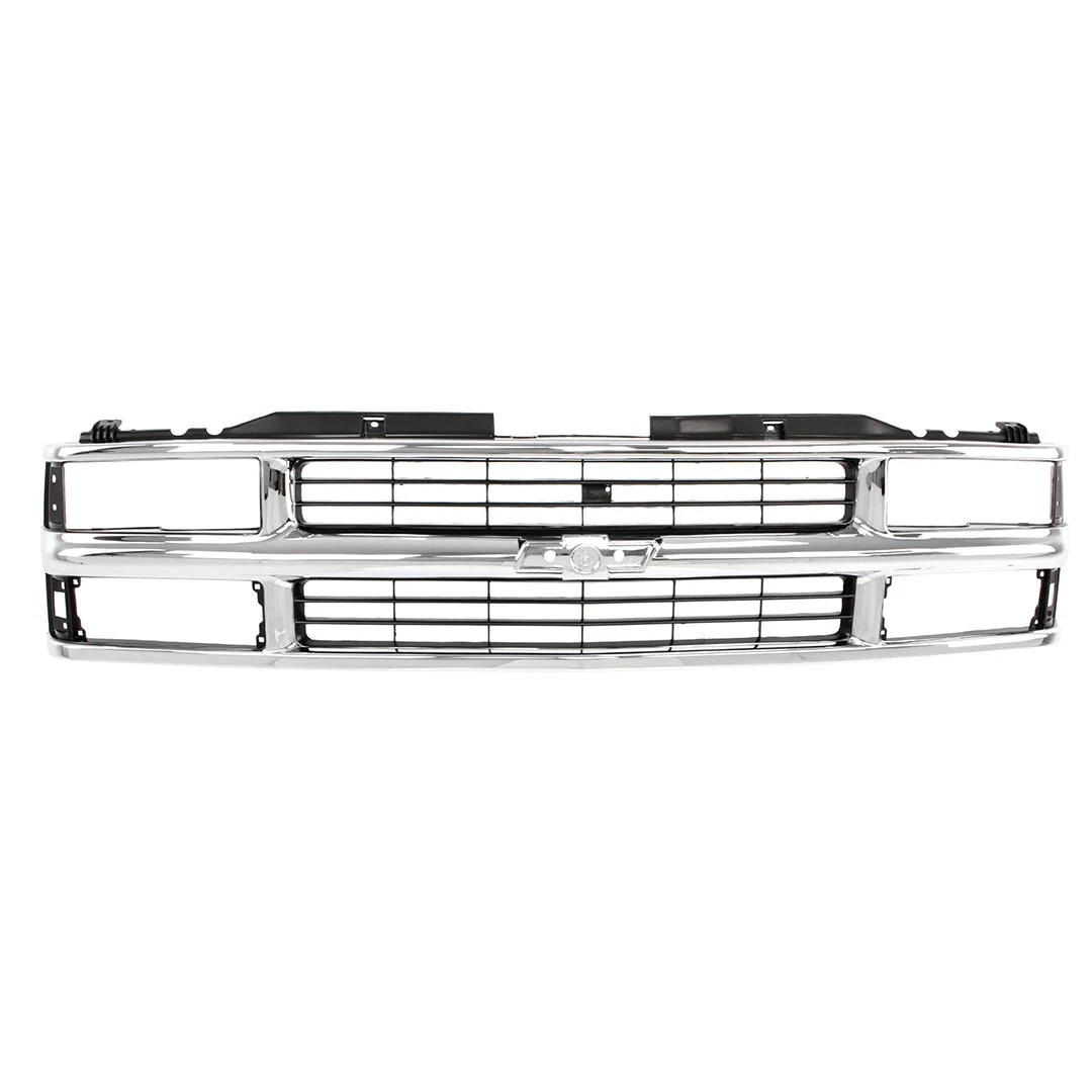 1994-98 Chevy CK Pickup SUV Grille Shell - Chrome Gray - Composite Headlight - Image 2