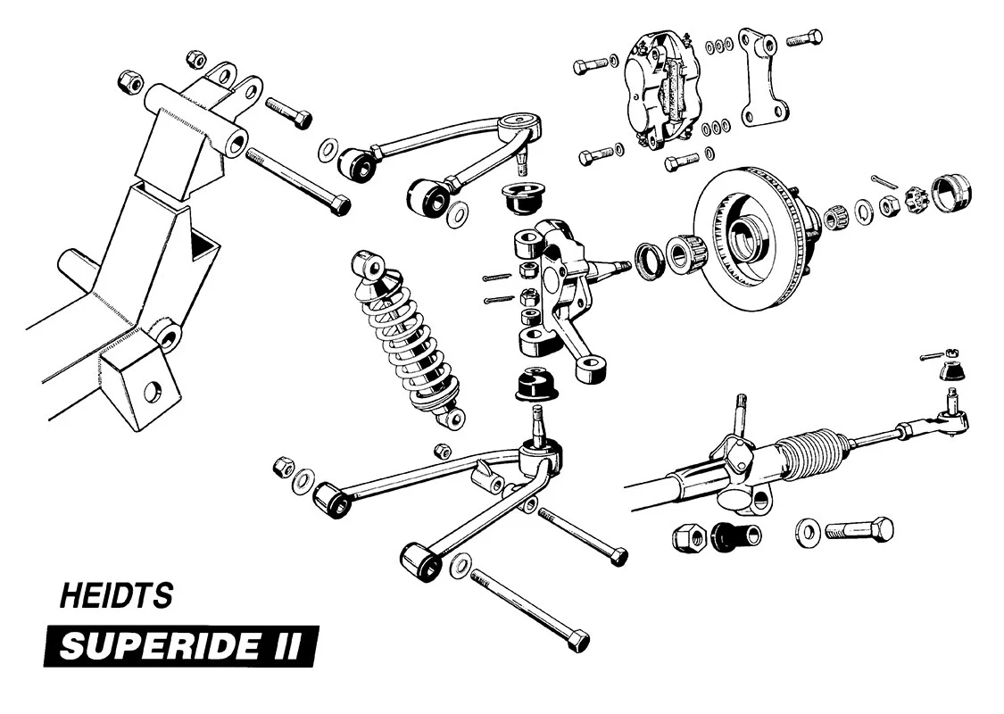 1947-54 Chevy Truck IFS Suspension,Heidts -  Super Ride 2 with MANUAL STEERING - Image 4