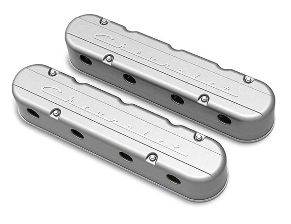 Holley Gen III/IV LS 2-Piece "Chevrolet" Script Aluminum Valve Covers - Image 14