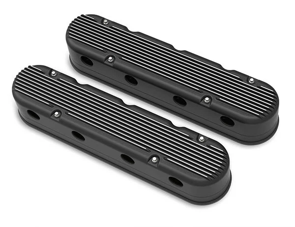 Holley Gen III/IV LS 2-Piece Vintage Finned Aluminum Valve Covers - Image 17
