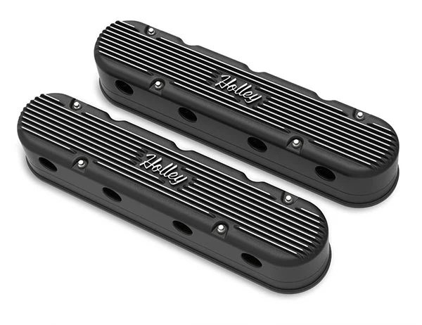 Holley Gen III/IV LS 2-Piece Vintage Holley Series Aluminum Valve Covers - Image 15
