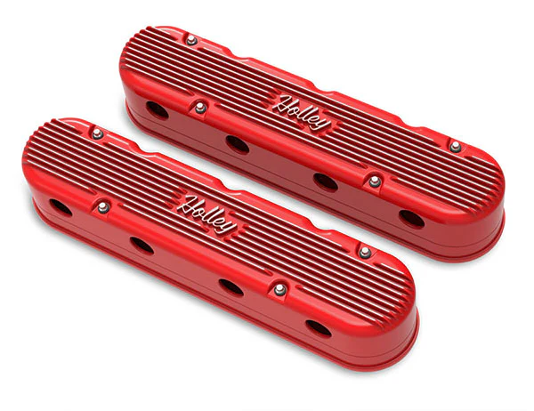 Holley Gen III/IV LS 2-Piece Vintage Holley Series Aluminum Valve Covers - Image 16