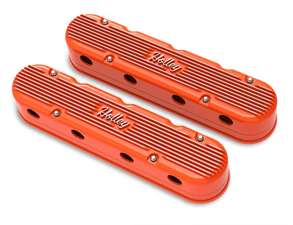 Holley Gen III/IV LS 2-Piece Vintage Holley Series Aluminum Valve Covers - Image 5