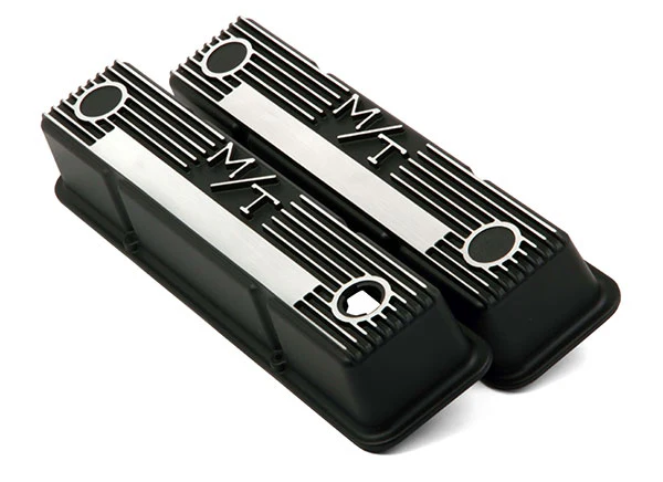 Holley M/T Valve Covers - Vintage Style - Finned - SBC - Image 8