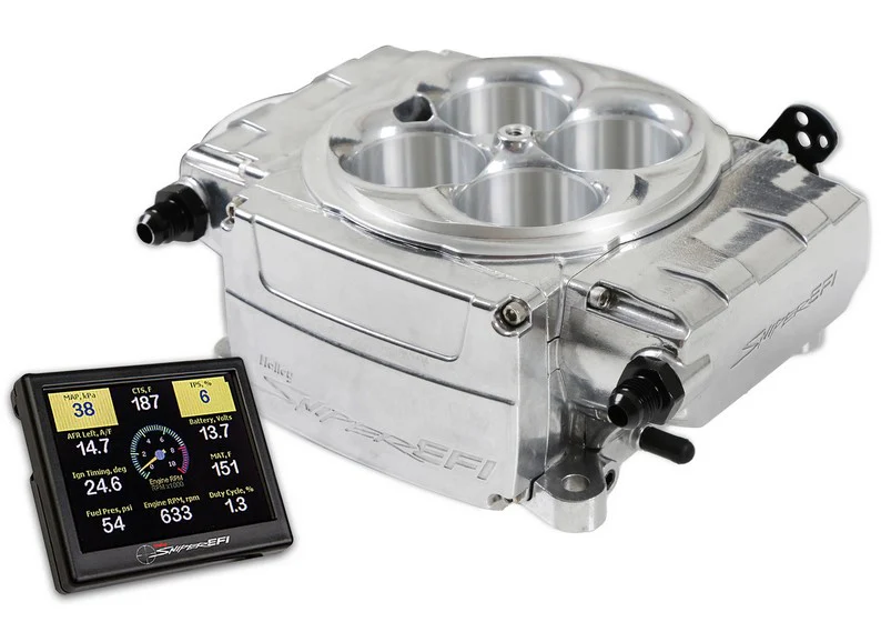 Holley Sniper 2 EFI 4 Barrel Fuel Injection Conversion - Shinny Finish - Image 4