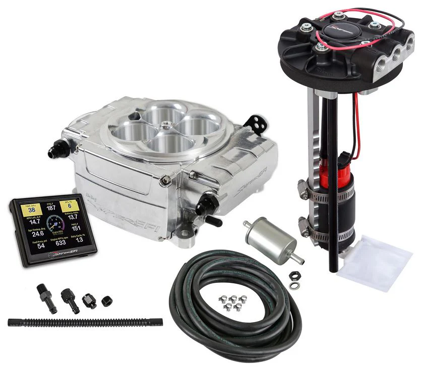 Holley Sniper 2 550-510D EFI Fuel Injection Returnless Master Kit - Shinny Finish - Image 2