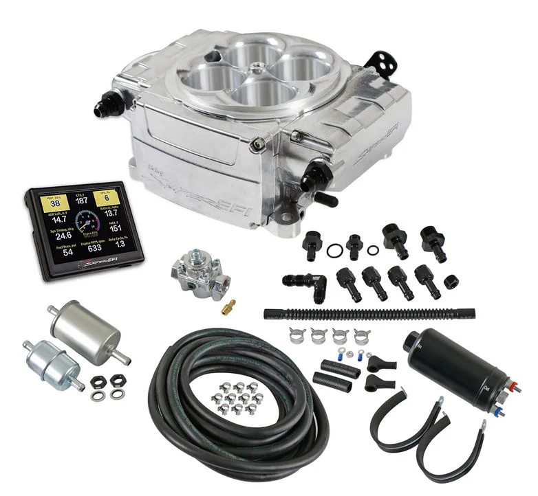 Holley Sniper 2 550-510K EFI Fuel Injection Master Kit - Shinny Finish - Image 8