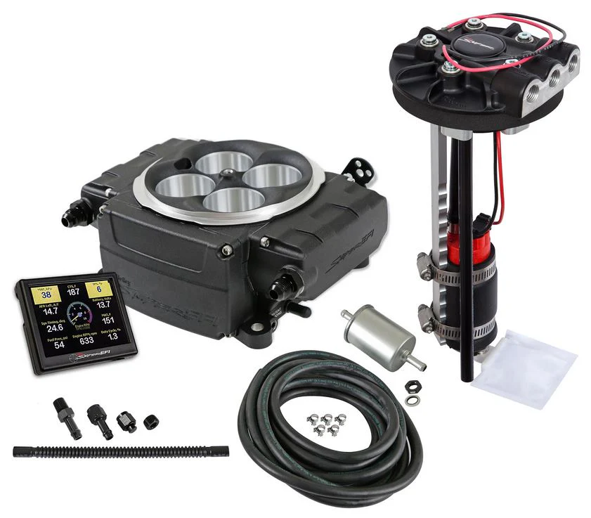 Holley Sniper 2 550-511D EFI Fuel Injection Returnless Master Kit - Black Finish - Image 7