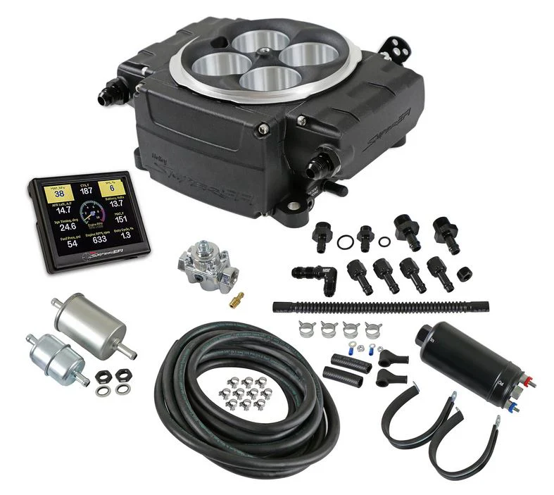 Holley Sniper 2 550-511K EFI Fuel Injection Master Kit - Black Finish - Image 2