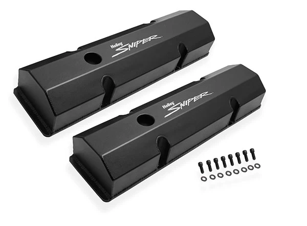 Holley Sniper Fabricated Aluminum Valve Covers - SBC - Image 4